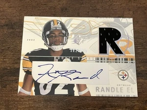 2002 SPX ANTWAAN RANDLE EL ROOKIE STARS JERSEY AUTO RC ROOKIE CARD 562/999 - Bild 1 von 3