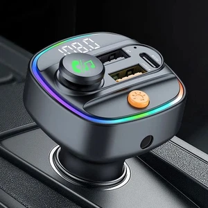 Bluetooth 5.3 FM Transmitter Auto, Freisprecheinrichtung, MP3 Player, Schnellladung - Bild 1 von 4