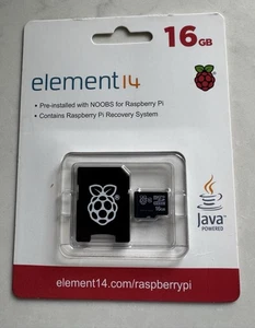 Raspberry Pi Recovery System Element 4 NOOBS 16 GB - Picture 1 of 2