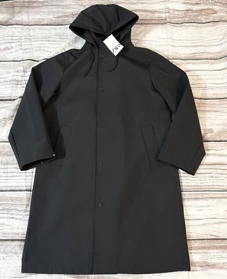 Abrigo de Lluvia Grueso Zara Hombre Sudadera con Capucha Chaqueta Negra Alta Calidad, Talla M (A3) Foto 1 de 4