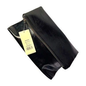 Schwarze Clutch Miss Selfridge Tasche Lackoptik Kunstleder Neu mit Etikett Party - Bild 1 von 18