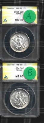 1934 P TEXAS  COMMEMORATIVE  UNDERGRADED JUST BACK FROM GRADING YOU ARE BUYING 1 - Image 1 of 4