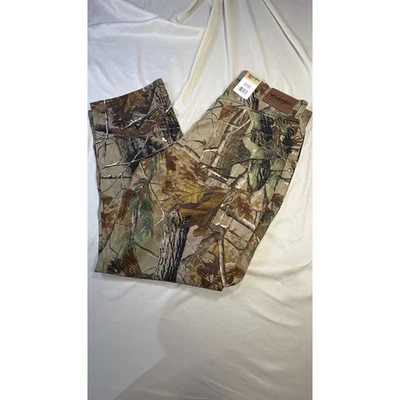 Wrangler Pro Gear Realtree Camo Hunting Pants Men's 34x30 PG040AP Cotton New - Image 1 of 4