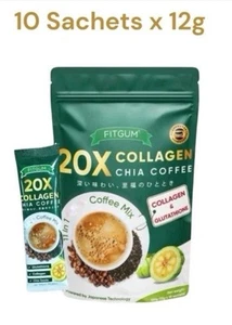 FITGUM 20X Collagen Chia Coffee - 11 in 1 Coffee Mix - Picture 1 of 5