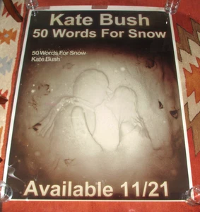 KATE BUSH "50 Words for Snow" Plastic Film Print/Poster (PROMO) 36 x 48 - Picture 1 of 4
