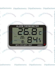 Frigorífico Higrómetro Termómetro Medidor ALTA/Baja Temperatura y Alarma de Humedad - Imagen 1 de 1