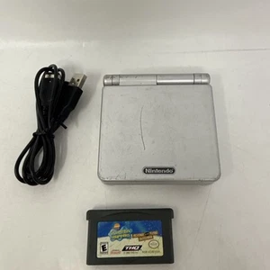 Nintendo Gameboy Advance SP Handheld-System Silber AGS-001 - Getestet & Funktioniert! - Bild 1 von 11
