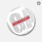 Madagaskar Grunge | 4"" x 4"" runder Dekormagnet