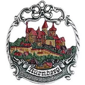 Nurnberg Germany City Skyline German Pewter Christmas Ornament Nuremberg - Picture 1 of 2