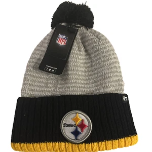 Pittsburgh Steelers Knit Winter Hat Beanie 47 Cap Sideline NFL NWT - Picture 1 of 4