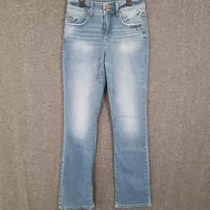 Maurices Everflex High-Rise Denim Jeans Women's Size 6 Long Blue Denim Stretch - Picture 1 of 11