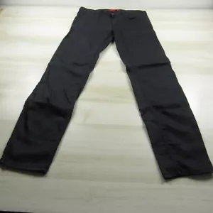 Hugo Boss Jeans Mens 33x32 Black Straight Fit Denim Pants Dark Wash 5 Pocket - Picture 1 of 17