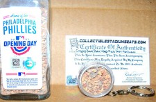 ⚾CITIZENS BANK PARK DIRT KEYRING Veterans Stadium Shibe Philadelphia Phillies