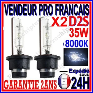 2 AMPOULES D2S XENON 35W KIT HID 12V LAMPE D ORIGINE POUR FEU PHARE 8000K BLEUTE - Imagen 1 de 3