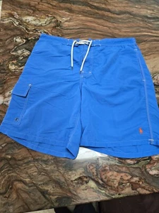 Pantalones cortos de natación Polo Ralph Lauren cargo para hombre grandes azules - Imagen 1 de 11
