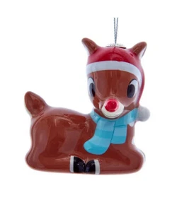 Rudolph The Red Nose Reindeer® Decoupage Ornament RU1225 w - Picture 1 of 1