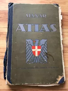 Vintage Slanar Atlas Deutscher Veriag Fur Jugend Und Tolk C 1928 Austria Germany - Picture 1 of 12