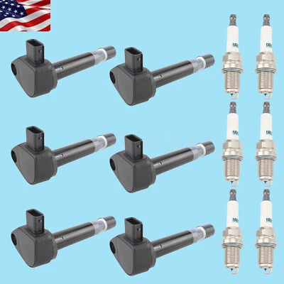 6X Ignition Coils & Spark Plugs for Acura 2001-2009 MDX 2005-2011 RL 3.5L 3.7L - Image 1 of 4