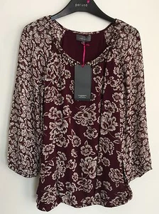 Per Una Bead Embellished Blouse Sizes 8/10 RRP £35 - Picture 1 of 3