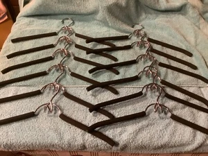 20 pcs heavy duty stainless nonslip shirt/coat+ belt/tie hangers w/nonslip foam - Picture 1 of 3