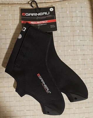 NUEVO CON ETIQUETAS LOUIS GARNEAU NEO PROTECT Botines de Ciclismo Zapatos Cubierta-Negro - Pequeño (S) Foto 1 de 3