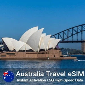 Australie travel eSIM | Données illimitées | Configuration facile | Activation du code QR - Photo 1 sur 8