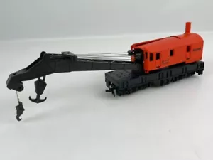 HO Bachmann AMTRAK 12-Wheel Maintenance Crane 15449 with Dual Hooks - Picture 1 of 5