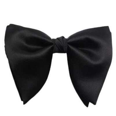 Hombres Pajarita Negra Boda Fiesta Formal Negocios Esmoquin Camisa Pre-atada Pajarita Foto 1 de 4
