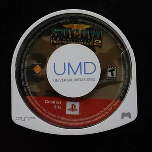 SOCOM US Navy Seals Fireteam Bravo 2 Greatest Hits PSP Loose UMD Good Condition - Picture 1 of 8