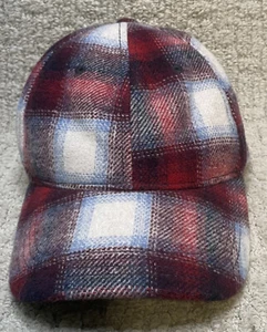 Gap x Pendleton Red Plaid Wool Baseball Cap Hat OS NWT New - Picture 1 of 9