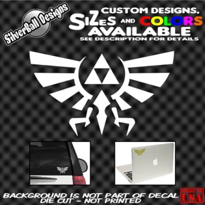 ZELDA TRIFORCE NES Pegatina Vinilo Personalizada Laptop Coche Camión Ventana 3DS Wii Nintendo - Imagen 1 de 1