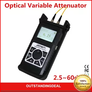 JW3303 Attenuatore fibra ottica variabile 2,5-60 DB display digitale per fibra SM MM - Foto 1 di 6