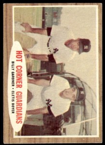 1962 Topps Billy Gardner/Cletis Boyer New York Yankees #163