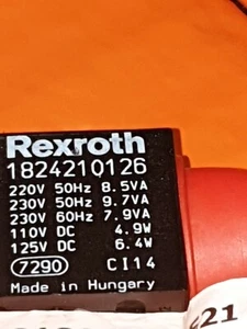 REXROTH / BOSCH / AVENTICS SOLENOID COIL 1824210126 110-220 V RANGE NEW STOCK - Picture 1 of 5