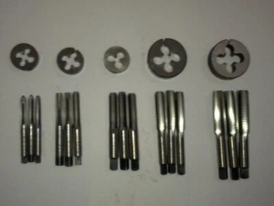 TAP DIE SET BSB BSCY CYCLE 26 TPI THREAD - 1/4 ,5/16 ,3/8 ,7/16 ,1/2  X 26 TPI-- - Image 1 of 3