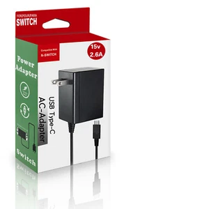For Nintendo Switch AC Power Supply Adapter Home Wall Travel Power Charger 2.6A - Picture 1 of 8