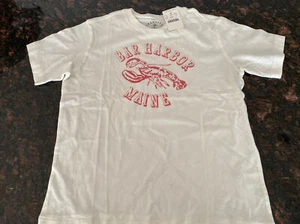 NWT Boys J Crew Crewcuts White Bar Harbor Maine Tee Shirt Size 6-7 - Picture 1 of 5