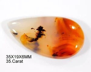 35 CT Agata Montana Naturale Fantasia Cabochon Pietra Preziosa Traslucida 35x19x6mm CD=053 - Foto 1 di 6