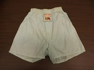 Fruit of the Loom Vtg 50s NEW Boys Sz 10 Green Sanforized Cotton Boxer Underwear - Picture 1 of 5