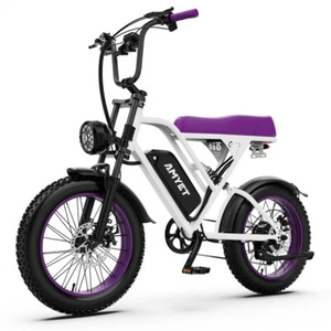 AMYET G60 1500W 48V/20AH Electric Bike 20" Fat Tire Ebike E-Bicycle Disc Brake - Picture 1 of 16