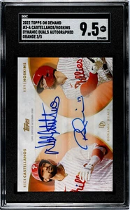 2022 Topps Dynamic Duals Nick Castellanos/Rhys Hoskins Auto #3-A - 3/5 SGC 9.5 - Picture 1 of 2