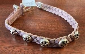 Brighton Daisy Bandit Bracciale in pelle intrecciata argento e glicine - Foto 1 di 2