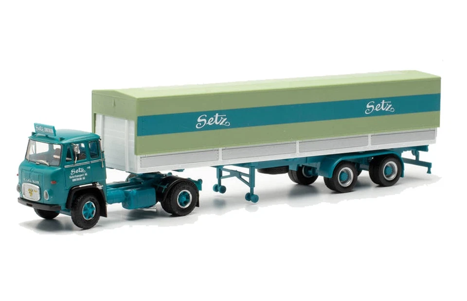 HERPA 87MBS026062 - Scania Vabis LB 76 Con Semirimorchio "SETZ", 1:87 - Immagine 1 di 1