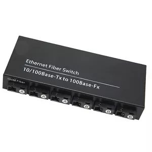 Interruptor de fibra Ethernet Tx1310nm RX1550nm 6 puertos ópticos 2 puertos eléctricos ZMN - Imagen 1 de 24