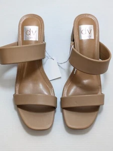 Sandalia de tacón DV by Dolce Vita Lextra de doble correa para mujer, café, 7,5 - Imagen 1 de 4