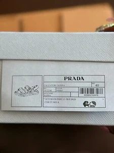 PRADA Padded Nappa Sandals Quilted Leather Sandals Size 40 Authentic - Picture 1 of 6