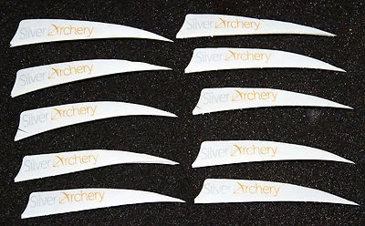 SILVER ARCHERY-GATEWAY ARCHERY , CUSTOM PREMIUM QUAILITY FEATHERS, PACK OF 100! - Image 1 of 2