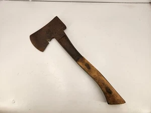 Vintage Bridgeport Hatchet Bridgeport USA Camp Axe Boy Scout Wood Handle - Picture 1 of 12