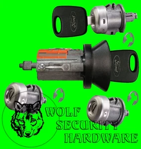 Ford Excursion 00-06 OEM Ignition & Door & Tailgate Key Cylinder Lock Set PATS - Bild 1 von 2