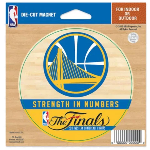 Golden State Warriors Wincraft 2016 Finals Conference Champs Die-Cut Magnet (4") Cover